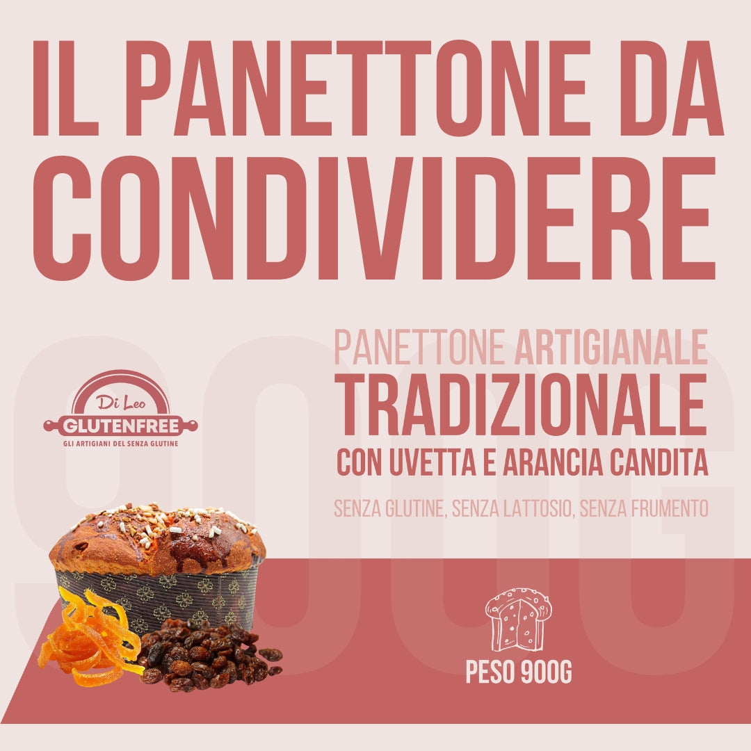 Panettone Tradizionale | Artigianale, Senza Glutine, Senza Lattosio e Senza Frumento
