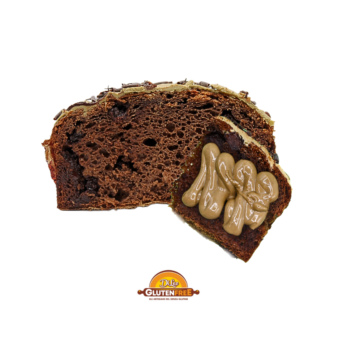 Panettone Nero Pistacchio | Artigianale, Senza Glutine, Senza Lattosio e Senza Frumento!